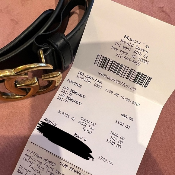 100% Authentic Medium width gucci belt. Size 75. - Picture 4 of 4